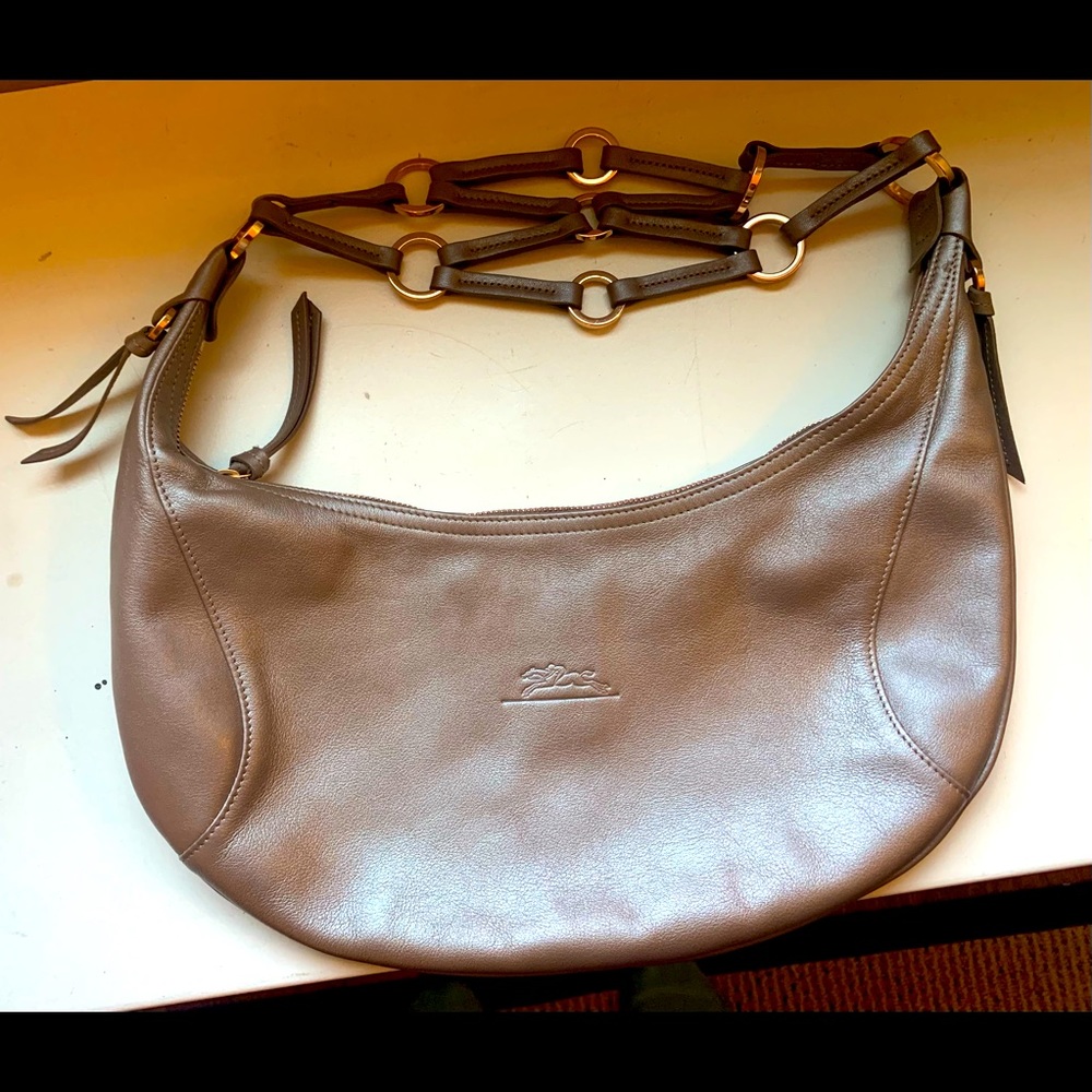 Longchamp “spider” bag-rose gold-$189
